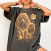 Pudel Heulender Mond Shirt, Vintage Hund Grafik T-Shirt, Retro Pudel Mama Geschenk, Comfort Colors