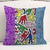 K-Keiths H-Haring Personalized picture text home decorative pillows Household Gifts 45x45cm
