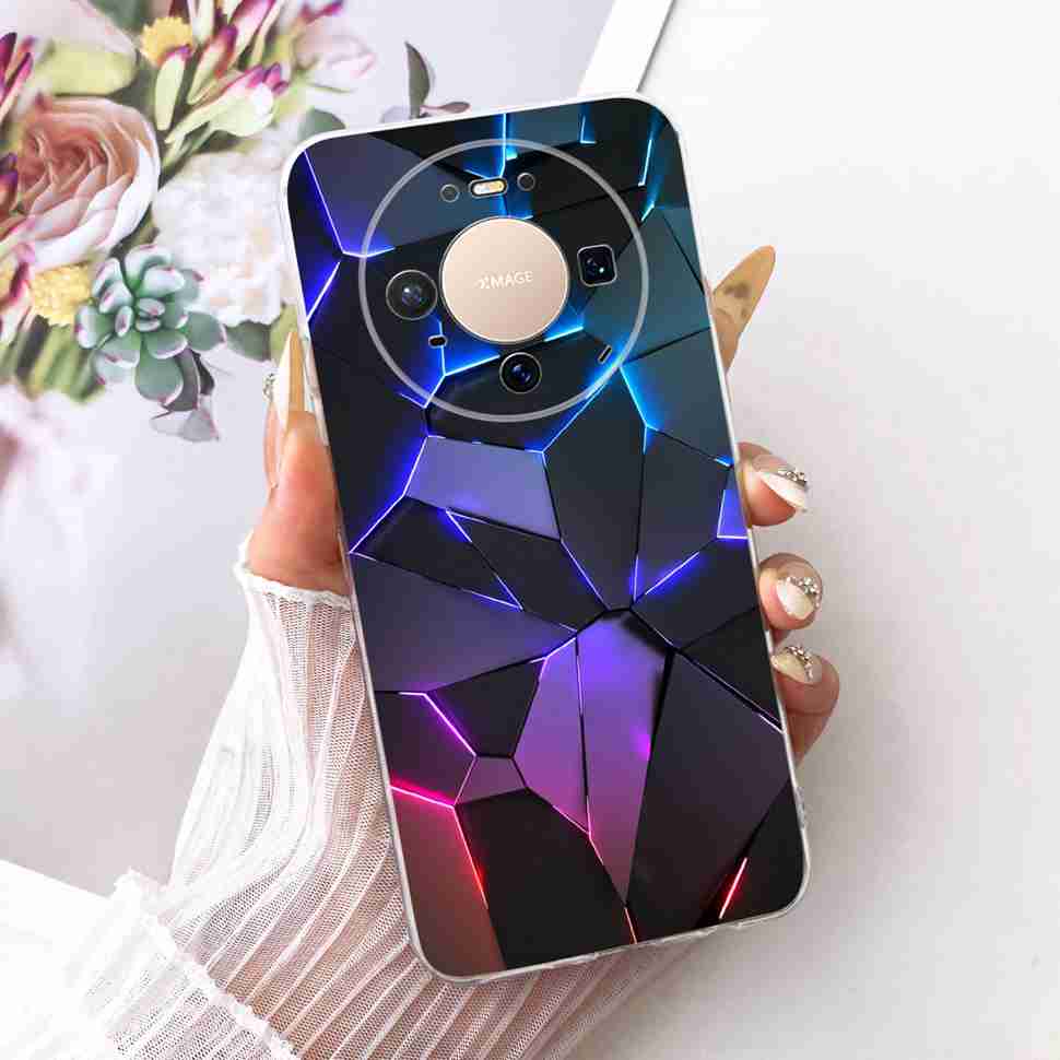 For Huawei Mate 80 5G 2025 Case VYG-AL00 Soft Silicone Sweet Heart Painted Cover Case For Huawei Mate80 Mate 80 TPU Fundas