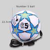 Training Soccer Standard Size 4/5 Football with Rope Wear-resistant Training Ball Teenagers Children Soccer Beginners Self-study