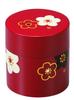 Tatsumiya Tea Floral Plum Floral Plum 56501 Caddy, Small, Pattern, Blossom, Vermilion, Small, Pattern, Blossom,