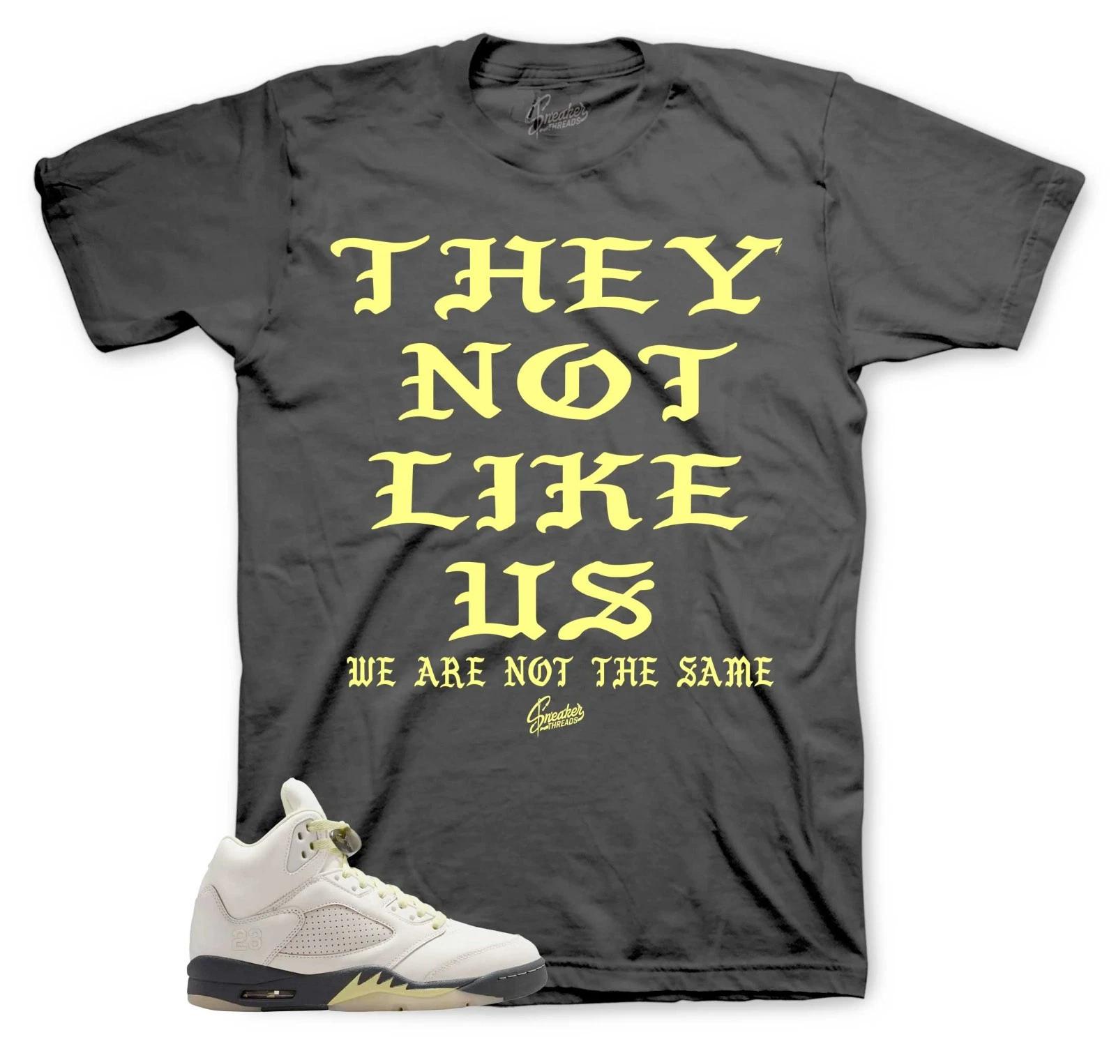 

Shirt To Match Retro 5 Luminous Green AJ5 Sneakers - Not us Tee 2XL