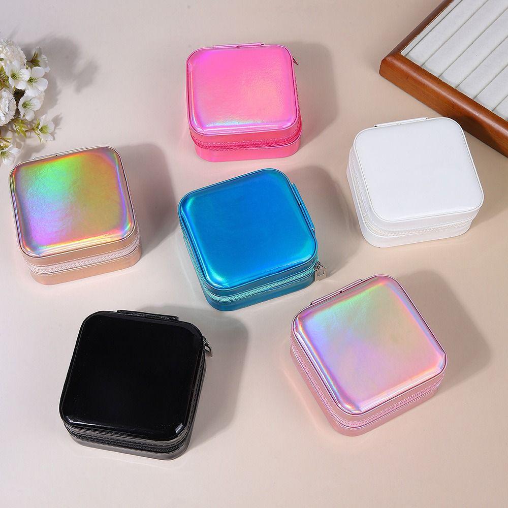 Large Capacity Jewelry Packing Bag PU Leather Mini Jewelry Display Box Outdoors