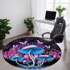 1 Stück Fantasy Wald Büro Runder Teppich, Matte Geeignet Für Büro, Unter Bürostühlen Schlafzimmer Wohnzimmer Heimdekoration, Raum Deko