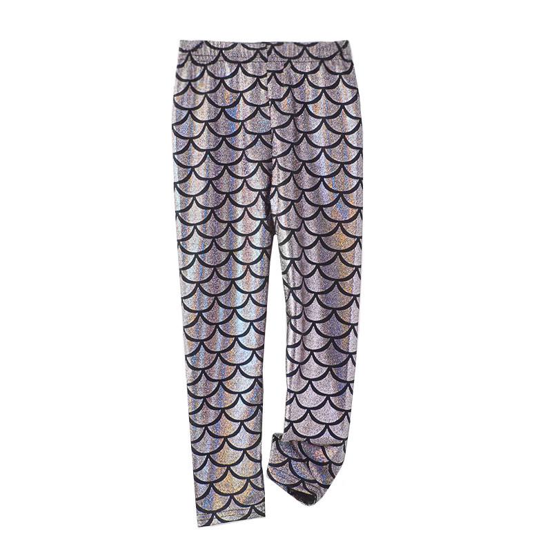 Unisex Fish Scale Leggings: Stylish Slim Fit with Punk Sequins for Men, Women & Kids