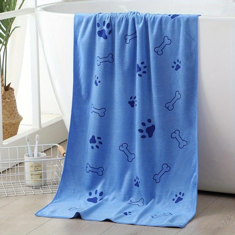 Quick Drying, Cartoon Print Pet Bathing Towel, Ideal For Drying Cats, Dogs, Pet Grooming
