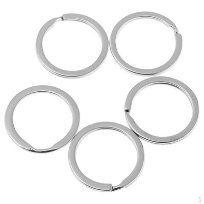 100 Pcs DIY Brass Round Keychain for