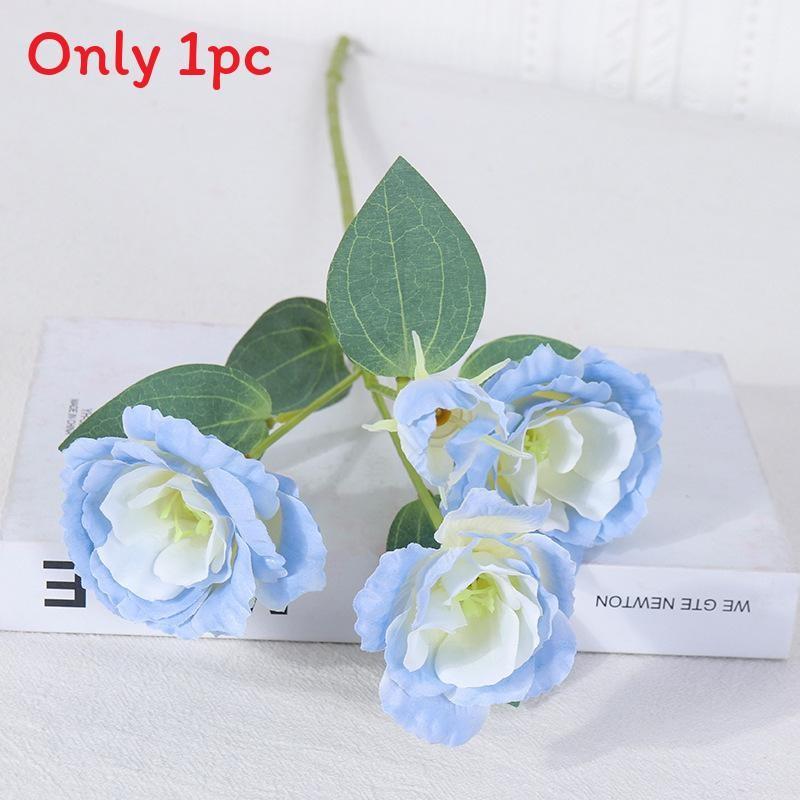 

Реалистичный шелковый букет эустомы для домашнего декора, подарок для учителей, коллег Ice Blue