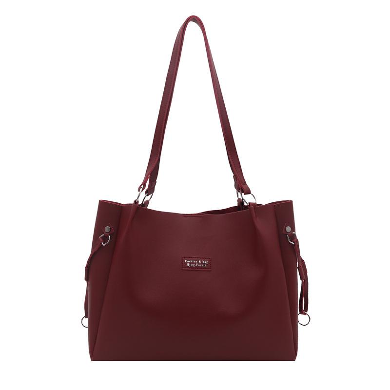 Large capacity tote bag women's bag fashionable and simple shoulder handbag commuter armpit bag