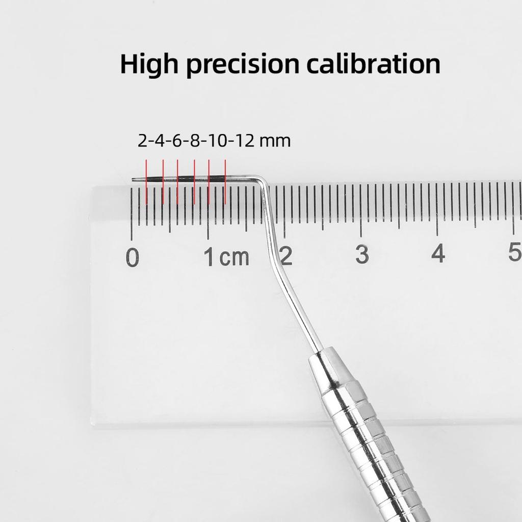 1 szt. Sonda periodontologiczna ze skalą Instrument ze stali nierdzewnej Narzędzie Sprzęt endodontyczny Długość sondy 16 cm