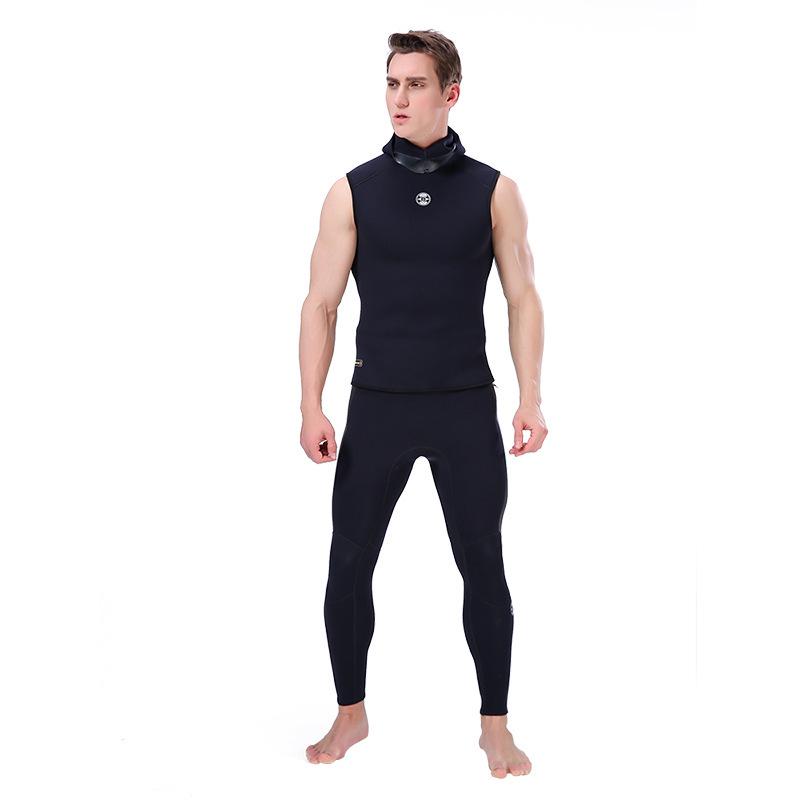 3mm Hooded Sleeveless Diving Vest - Warm Two-Piece Surfing Wetsuit