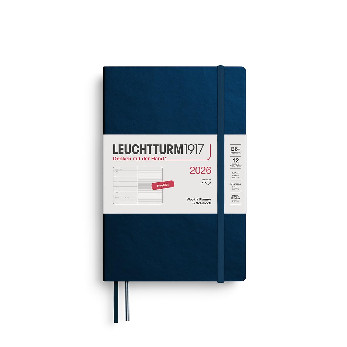 

Leuchtturm 2026 January Deep Official Import Planner, Start, B6, Weekly, Soft, Sea, 372690,