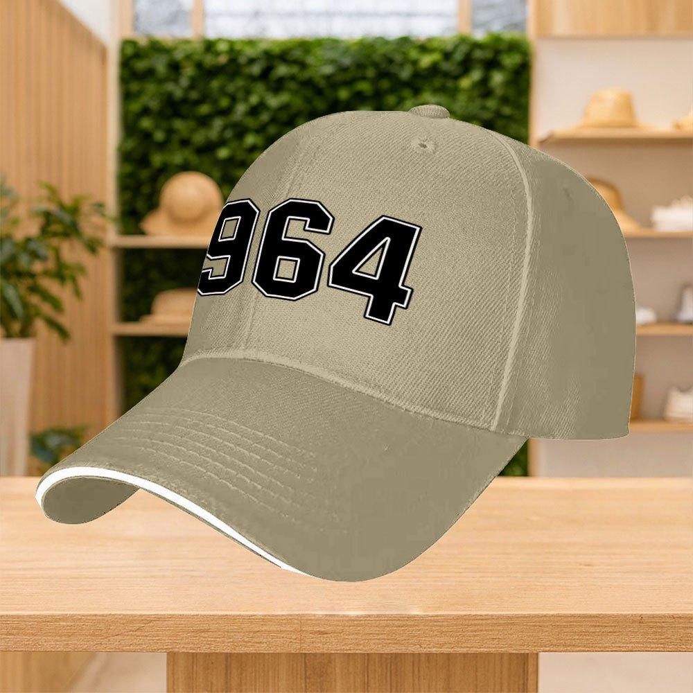 1964 Digital Print Adjustable Baseball Cap Unisex Multicolor Street Sports Party Cap