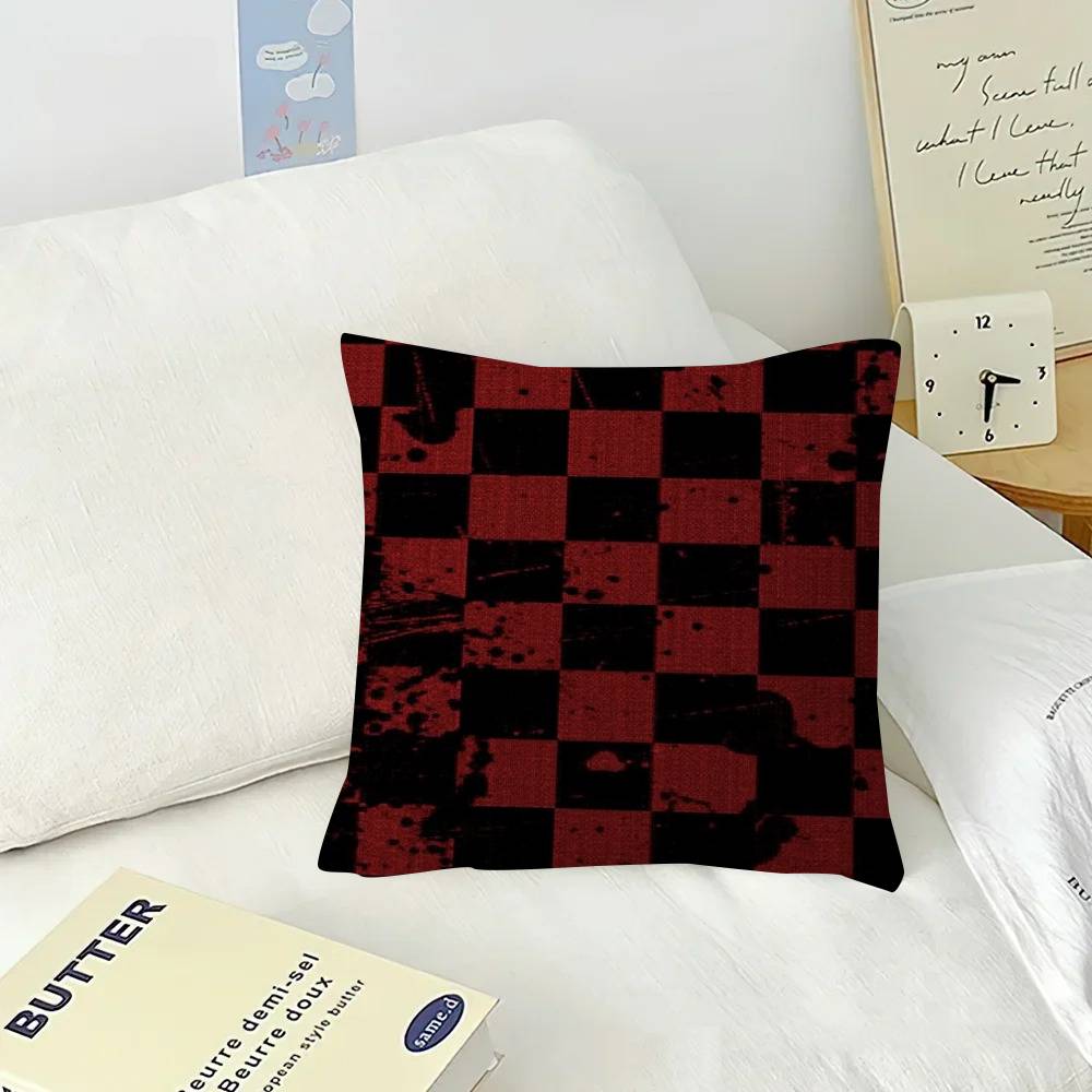 INS Black And Red Cm Cushion Cover Pillow Cover Decor Pillowcase Home Pillowcase for Couch Pillow