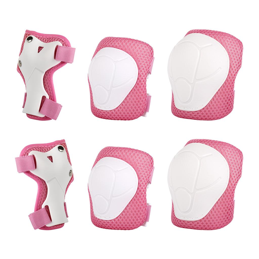 Kids Roller Skating Protective Gear Set 6 Pieces Thickened Protection for 3-7 Years Old Children Outdoor Sports