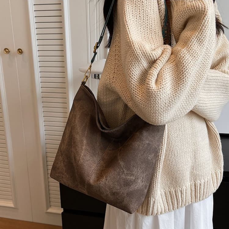 Vintage Ladies Large Capacity Shoulder Crossbody Bag