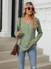 Elegant and Fashionable Autumn and Winter Comfortable Round Neck Striped Color Blocking Long Sleeve Loose T-Shirt Top Pullover Hoodies