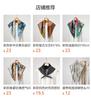 New fresh and sweet iris print 61cm square scarf, light and breathable small scarf, women's versatile silk scarf
