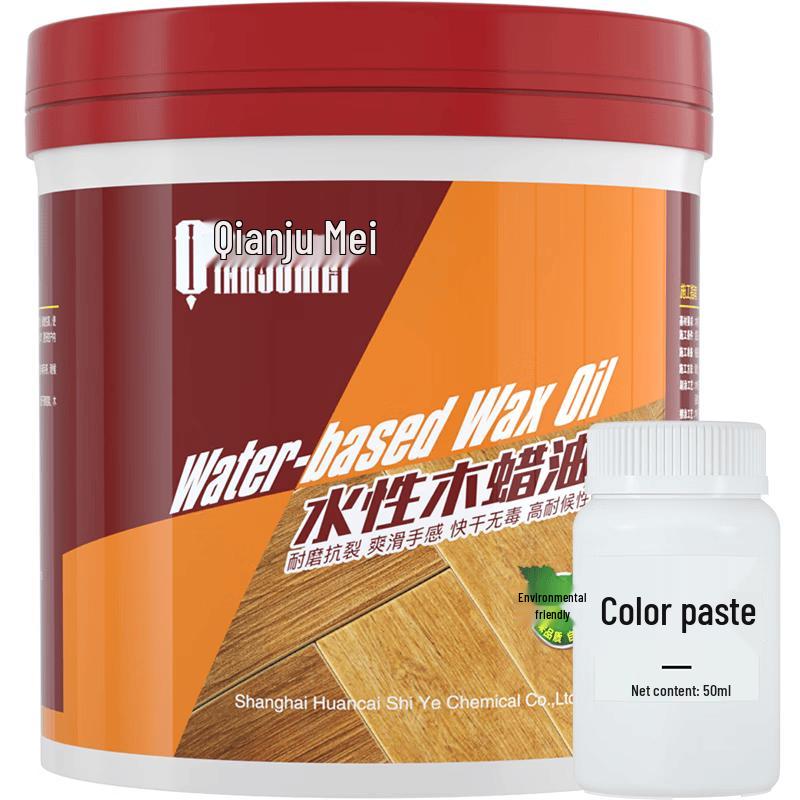 Qianjumei Water-Based Wood Wax Oil for Furniture & Floors 1L (800g Net)