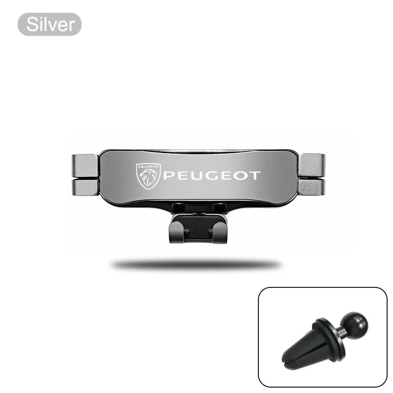 Gravity Phone Holder Car Air Vent Clip Mount Smartphone Stand For Peugeot 206 307 308 3008 207 208 407 408 4008 508 2008 301 205