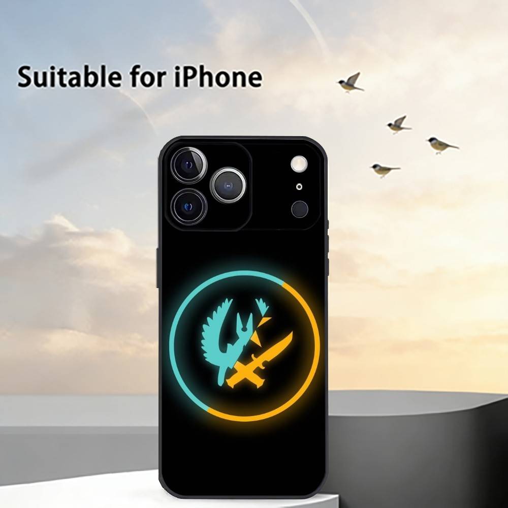 Game CS2 Counter-Strike2 Phone Case For iPhone 17,16,15,14,13,12,11 Plus,Pro Max,XS,Soft Silicone Black Cover