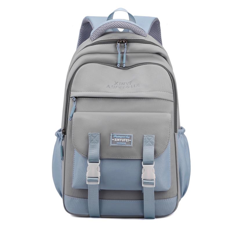 Simple and stylish backpack Large capacity Junior high school student High school student Lightweight computer travel backpack New