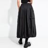 Cotton plus size High waist vintage Black Spring autumn casual loose long for woman skirts womens skirt
