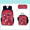 Spiderman Backpack Set With Oxford Fabric School Bag And Pencil Case For Kids