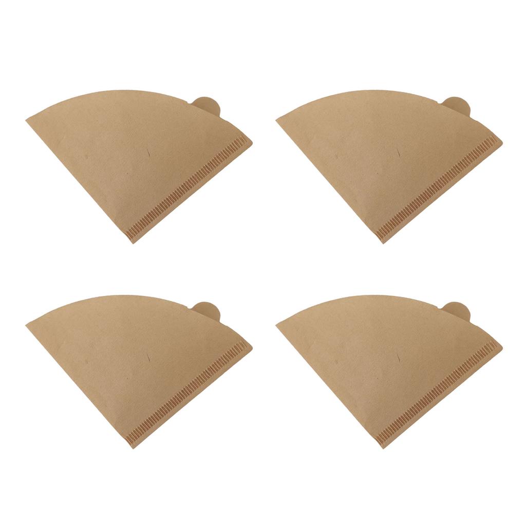 100pcs Coffee Filters Soft Texture Wood Pulp Coffee Filter Paper Cone for Drip Coffee Maker