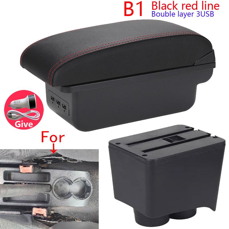 For Volkswagen Polo Armrest Box For VW POLO Mk5 6R Vento Car Armrest 2002-2009 Storage Box Car Accessories Simple Installation