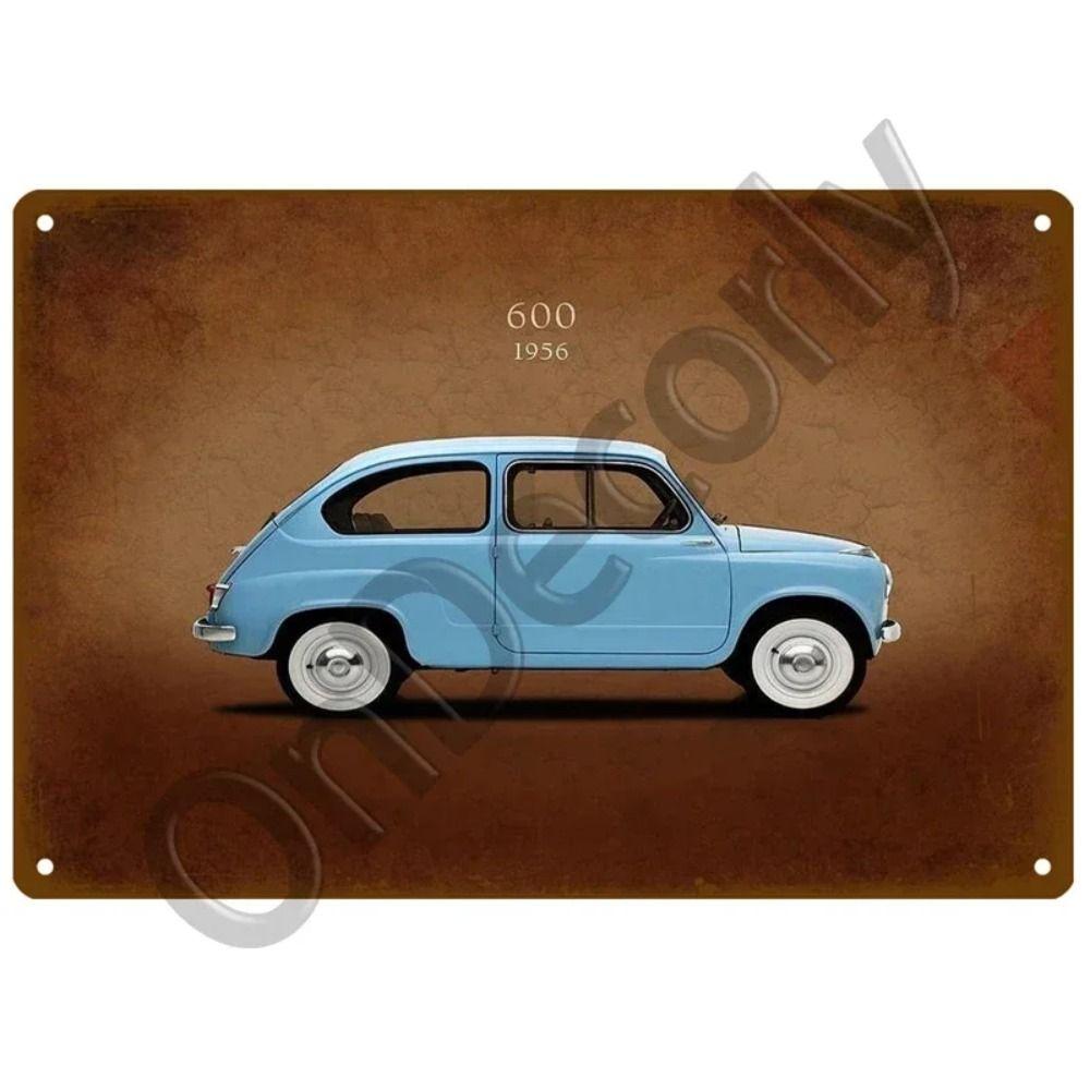 FIAT Garage Bar Metal Sign, Auto Brand Wall Decor 20x30cm