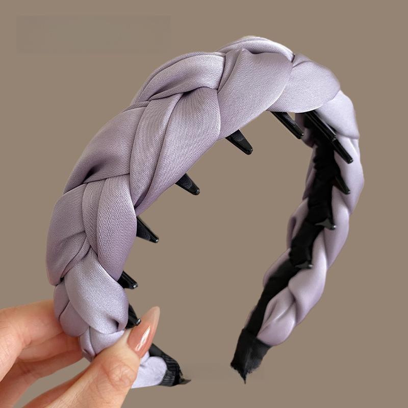 

Висока хвиляста шпилька для волосся Ультраширока для жінок Новий стиль, Висококласна та Елегантна Пухнаста Пов язка на Голову для Миття Волосся Аксесуар для Голови