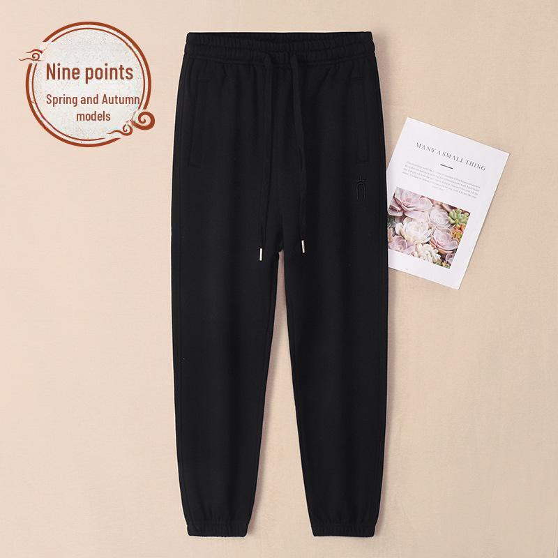 

Женские плотные красные хлопковые спортивные штаны — эластичные, повседневного кроя для весны и осени 3XL