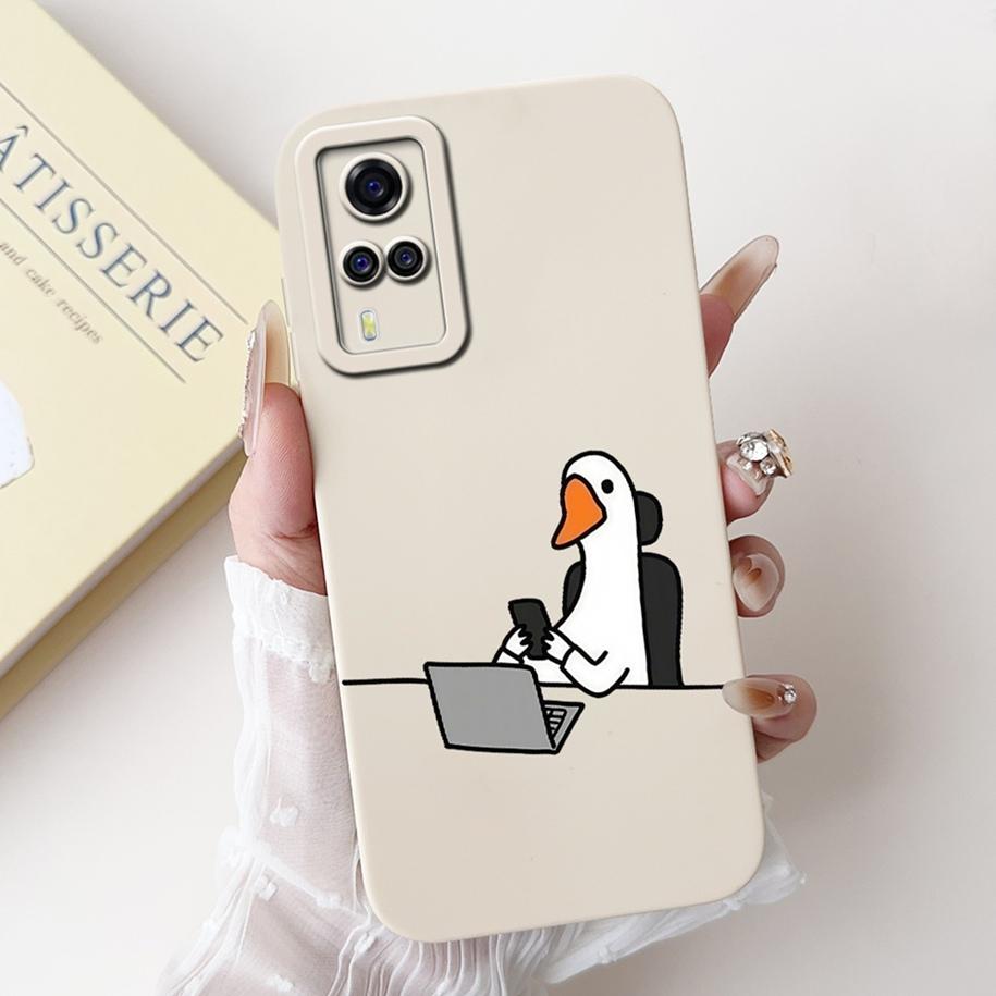 For Vivo Y51 2021 Case V2030 Cover Cute Fashion Space Cartoon Soft Silicone Matte Funda For Vivo Y31 2021 Y51A Y51s Y53s 4G Capa