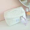 Flower Pattern Cosmetic Storage Bag Lightweight Travel Makeup Pouch For Girls