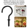 Set Versatil de 75 Cârlige de Cupă din Fier Instalare Ușoară Cârlige pentru Chei Cârlige Rezistente la Rugină Durabile Potrivite pentru Diverse Articole