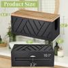 Wall Mount Tissue Holder with Cover Bathroom Shelf Convenient Roll Paper Rack  Kitchen