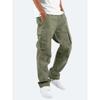 Pantaloni Cargo da Uomo a Vestibilità Larga con Tasche Laterali Pantaloni Casual Streetwear