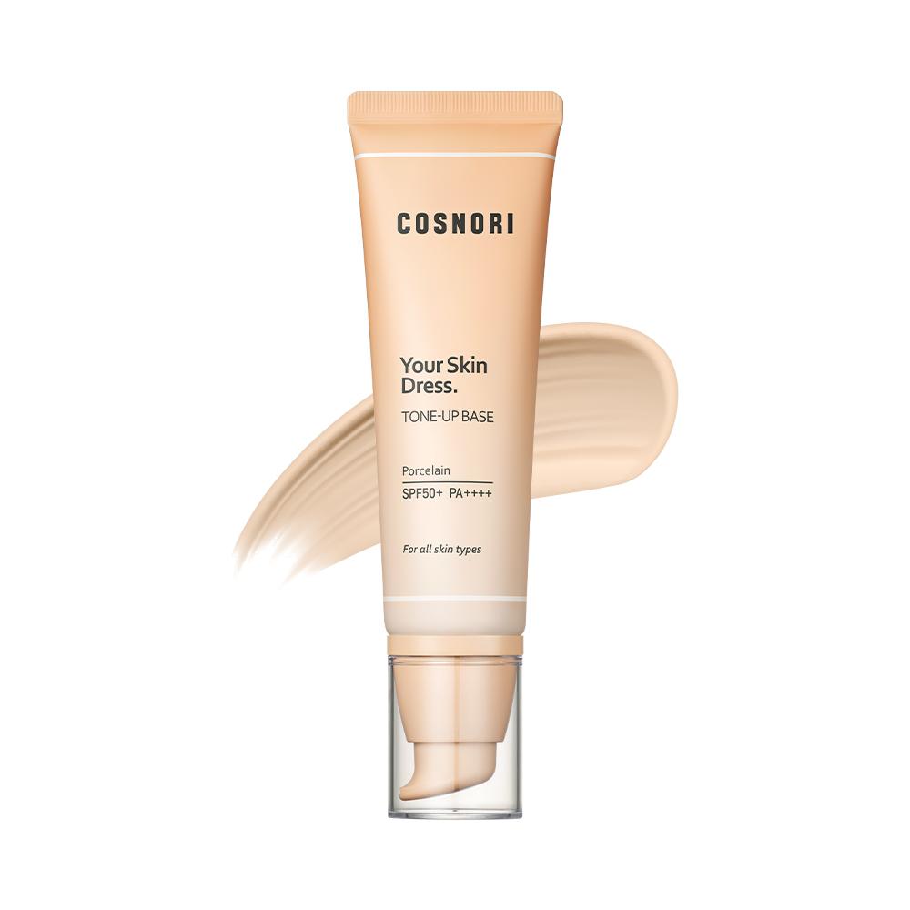 Cosnori Your Skin Dress Tone-Up Base (50ml) – Multi-Functional Brightening Sun Base with SPF50+ PA++++, Korean