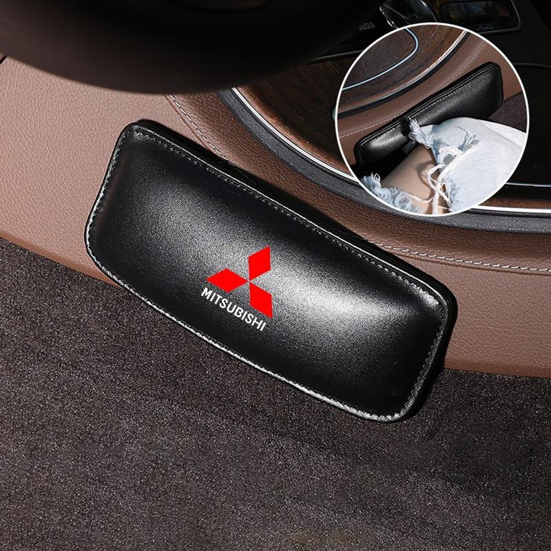 Leather Knee Pad Car Interior Pillow Comfortable Elastic Cushion For Mitsubishi Asx Lancer Outlander Pajero Ralliart Accessories Car Styling