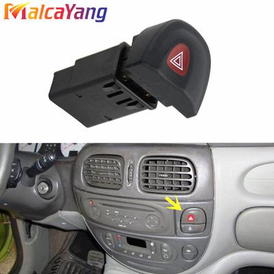 Emergency Hazard Warning Indicator Light Switch 7700435867 For Renault Megane I BA0, BA1, DA0, DA1, EA0, EA1, KA0, KA1 1995-2003