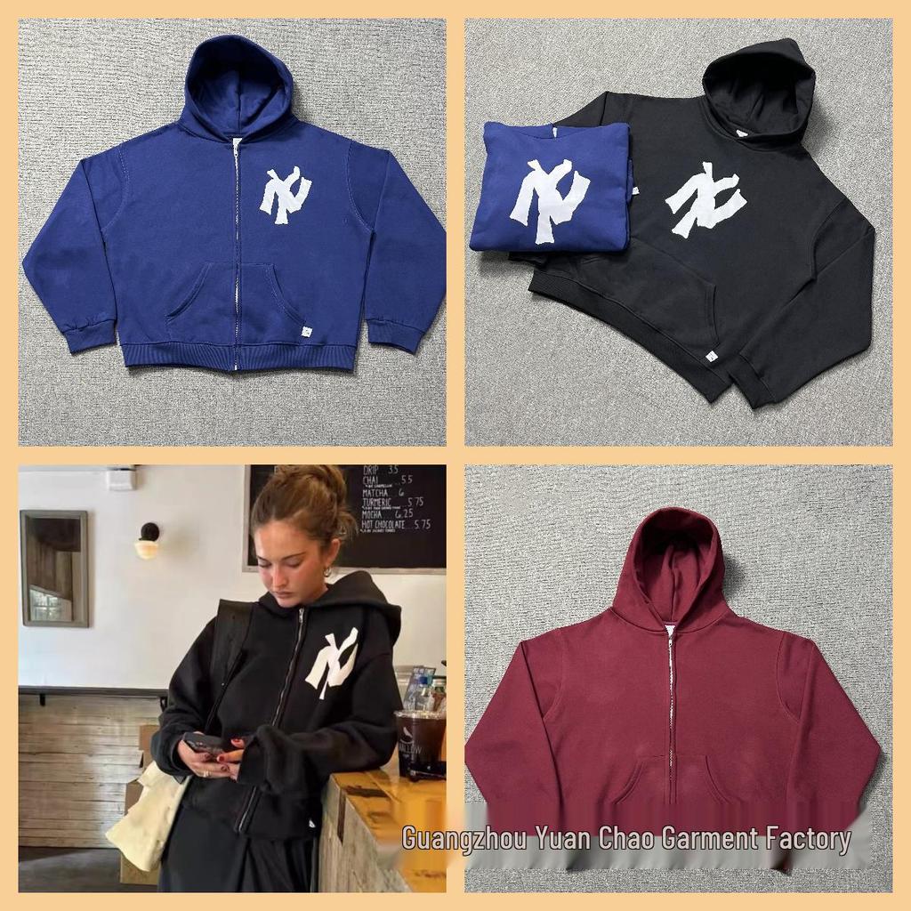 AKIMBO Unisex Thickened Hoodie Jacket with Plus Velvet for Autumn/Winter Trends