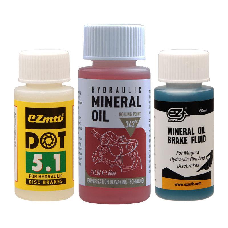 2/4pcs 60ml EZmtb Mineral Brake Fluid DOT Hydraulic Brakes Oil Electric Mountain Road Bike Outdoor Cycling Portable Upgrade Kit