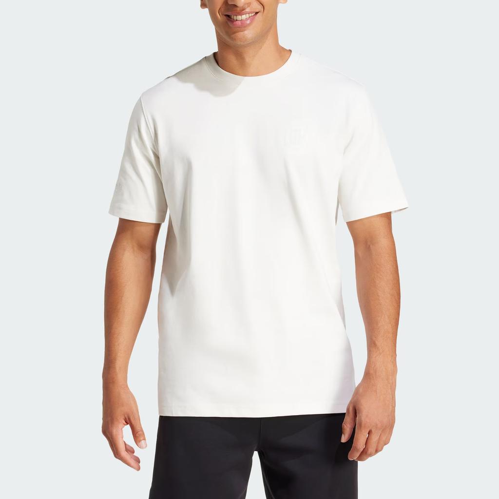 Adidas Originals Anniversary Germany 125th Anniversary Series Casual Culture Short Sleeve T-Shirt Men Tops White JD7139