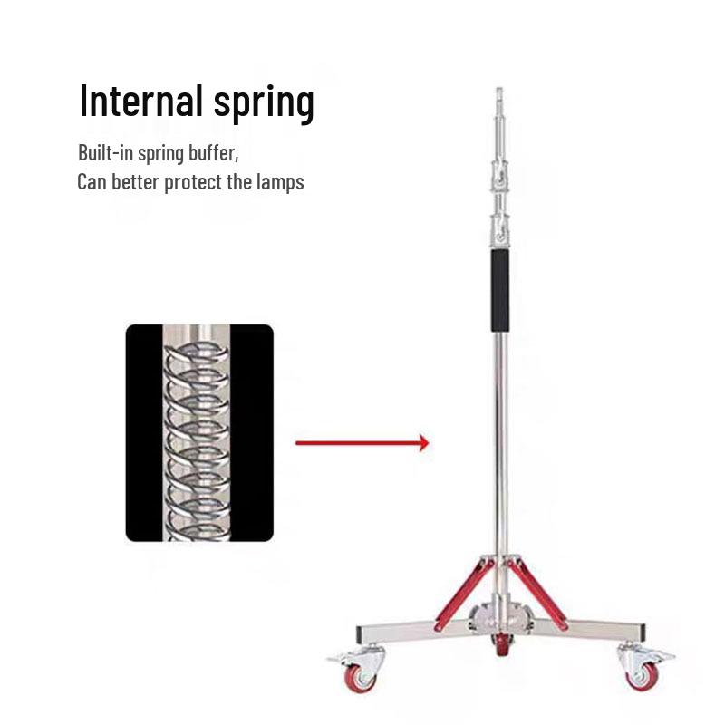 

3.2m Heavy Duty Halolam Pulley Light Stand, Stainless Steel Foldable Boom for Ceiling Photography.