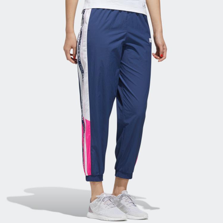 adidas Calça Jogger de Tricô com Cordão e Estampa de Logo Neo Label Feminina Azul Tech FN6546