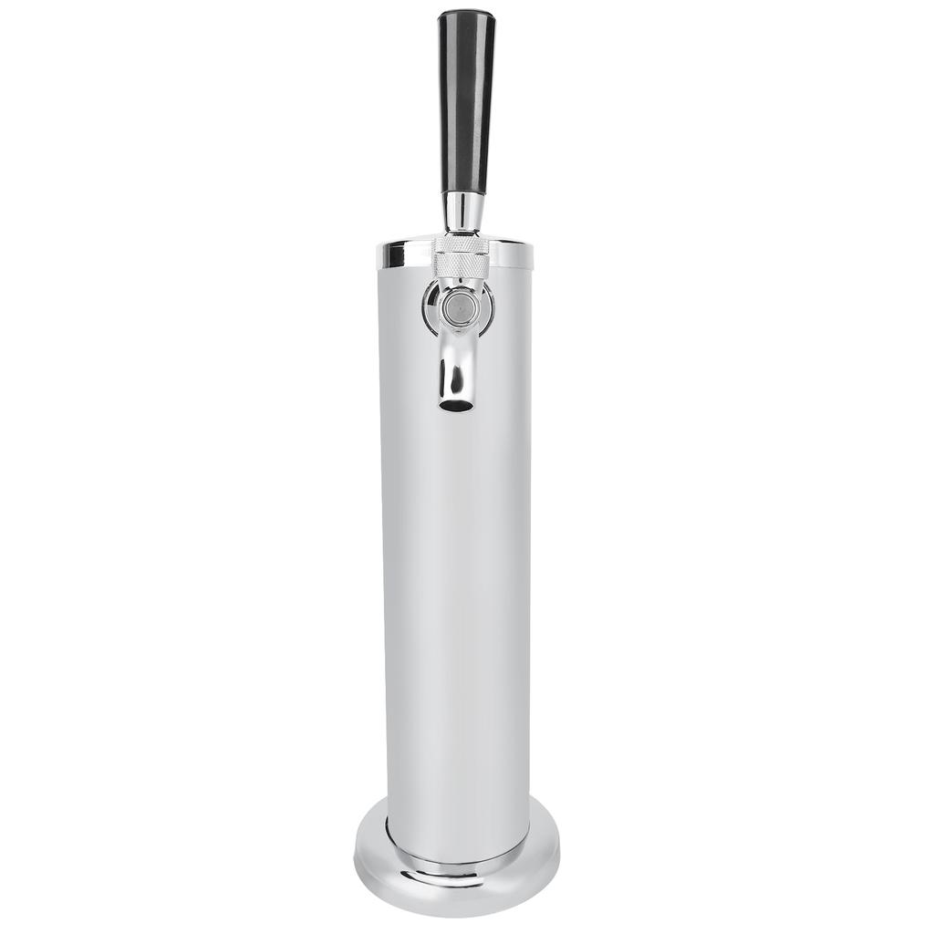 Stainless Steel Beer Draft Tower with Single Faucet Dispenser Home Brewing Equipment