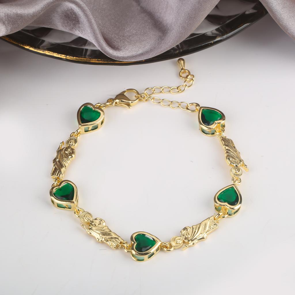 New Design Rosette Chain Virgin Mary Bracelet Fashion Woman Adjustable Bracelet Delicate Birthday Party Jewelry Gift Wholesale