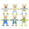 Non-Toxic Wooden Toy Montessori Cartoon Animal Changing Clothes Jigsaw Dress Changing Shape Matching Puzzle Educational Toys For Children
