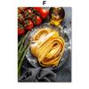 Pizza Kaffe Burger Cookies Pasta Kake Veggkunst Lerretsmaleri Plakater og utskrifter Veggbilder til kjøkken Dessert Butikkinnredning